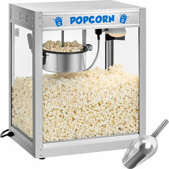 Popcorn machine inclusief ingredi&euml;nten voor 100 porties.